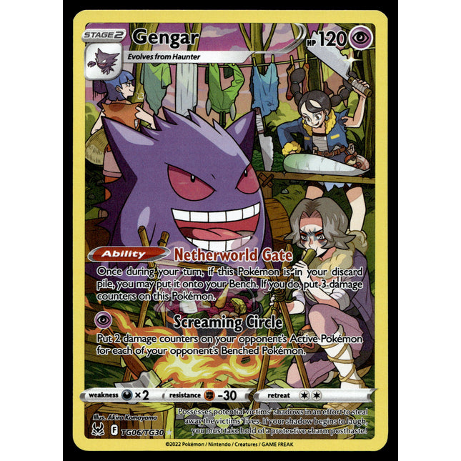 Gengar - TG06/TG30 - NM - Full Art - Lost Origin - Pokemon - A6-23