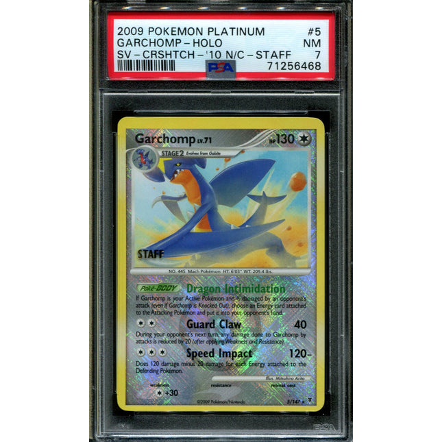 Garchomp - 5/147 - PSA 7 - 2009 Nationals Promo Staff - Platinum Supreme Victors - Pokemon - 56468