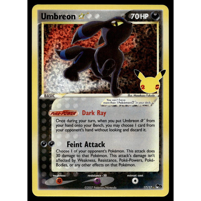 Umbreon Gold Star - 17/17 - NM - Ultra Rare - Celebrations - Pokemon - A6-85