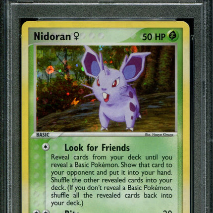 Nidoran - 70/112 - PSA 9 - Reverse Holo - FRLG - Pokemon - 80855