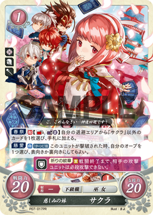 Sakura: Affectionate Little Sister - P07-017PR - Fire Emblem Cipher Promo