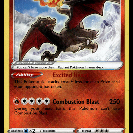 Radiant Charizard - 020/159 - NM - Ultra Rare - Crown Zenith - Pokemon - A7-55