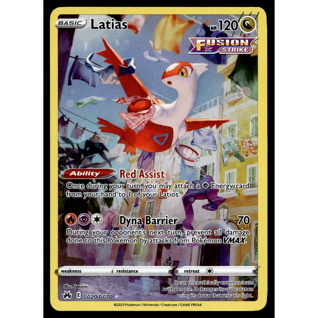 Latias - GG20/GG70 - NM - Full Art - Crown Zenith - Pokemon - A6-24