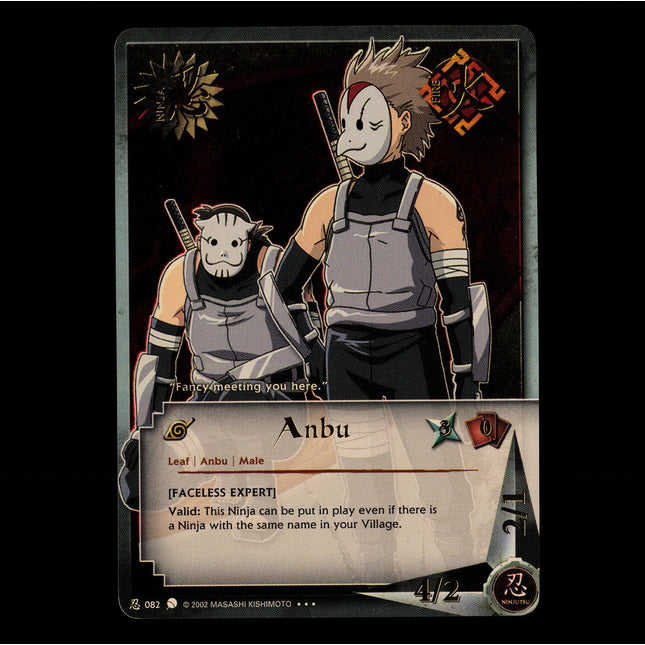 Anbu - 082 - NM - Unlimited - Foil - Naruto CCG - E1-90