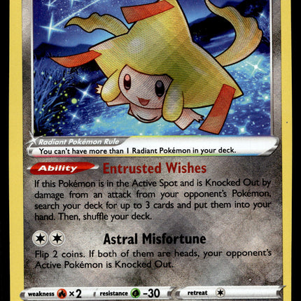 Radiant Jirachi - 120/195 - NM - Radiant Rare - Silver Tempest - Pokemon - C4-1