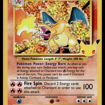 Charizard - 4/102 - NM - Holo - Celebrations - Pokemon - A6-53