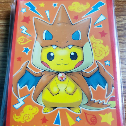 Mega Charizard Pikachu Cosplay - Pokemon Card Sleeves - Japanese - Set of 60 Sleeves
