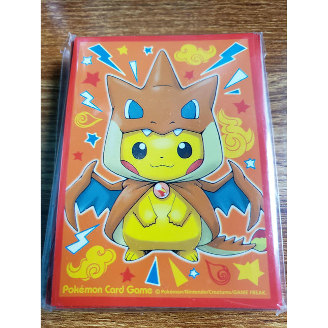Mega Charizard Pikachu Cosplay - Pokemon Card Sleeves - Japanese - Set of 60 Sleeves