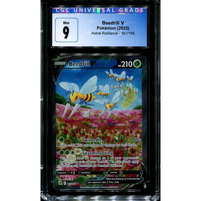 Beedrill V - 161/189 - CGC 9 - Alternate Art - Astral Radiance - Pokemon - 59097