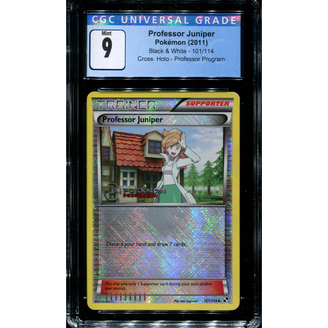 Professor Juniper - 101/114 - CGC 9 - Professor Program - Promo - Pokemon - 68360