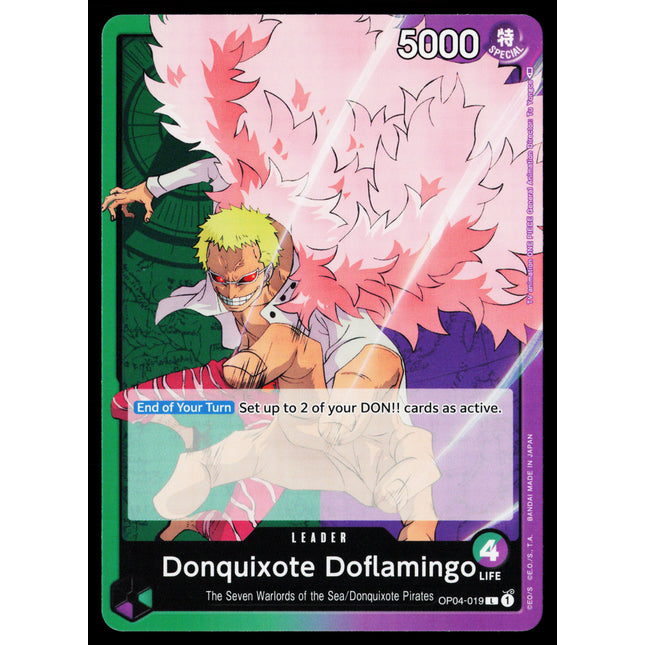 Donquixote Doflamingo - OP04-019 - NM - Leader - English OP04 - One Piece TCG