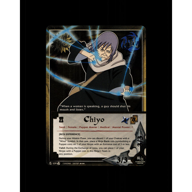 Chiyo - 539 - NM - 1st Edition - Foil - Naruto CCG - D4-221