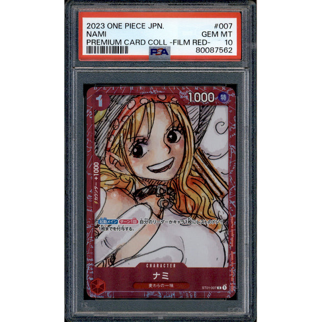 Nami - ST01-007 - PSA 10 - Film Red Collection - Promo - One Piece - 87562