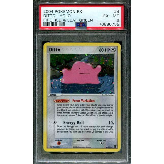 Ditto - 4/112 - PSA 6 - Holo - FRLG - Pokemon - 80755