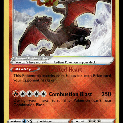 Radiant Charizard - 020/159 - NM - Ultra Rare - Crown Zenith - Pokemon - A7-56