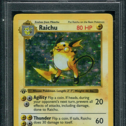 Raichu 1st Edition - 14/102 - PSA 4 VG-EX - Base Set Shadowless - 67606
