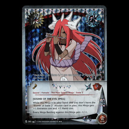 Tayuya - 283 - NM - Unlimited - Foil - Naruto CCG - D3-129