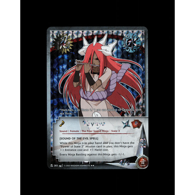 Tayuya - 283 - NM - Unlimited - Foil - Naruto CCG - D3-129