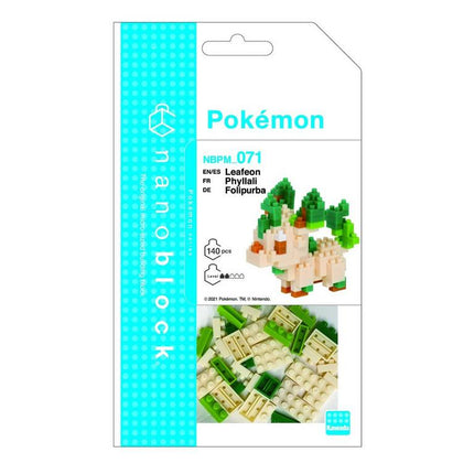 Leafeon - Pokemon Nanoblock Kit - Building Blocks Toy - English - Kawada - NBPM-071