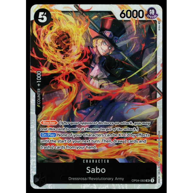 Sabo - OP04-083 - NM - Super Rare - English OP04 - One Piece TCG