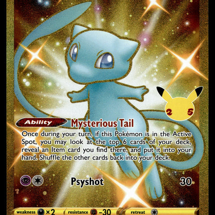 Mew - 025/025 - NM - Secret Rare - Celebrations - Pokemon - A6-69