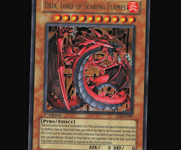 yugioh uria lord of searing flames deck YuGiOh : LC02-EN001 Limited Ed Uria, Lord of Searing Flames Ultra Rare Card