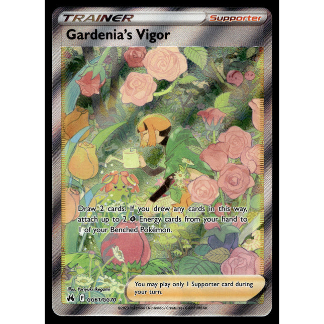 Gardenia's Vigor - GG61/GG70 - NM - Full Art - Crown Zenith - Pokemon - C3-13