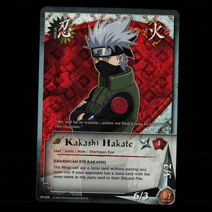Kakashi Hakate - PR 009 - NM - Diamond Foil - Promo - Naruto CCG - E1-27