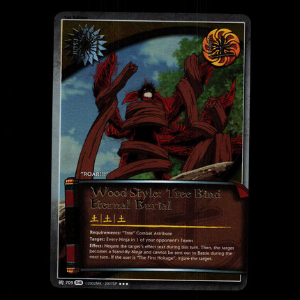 Wood Style: Tree Bind Eternal Burial - 709 - NM - 1st Edition Foil - S18 - Naruto CCG - D4-124