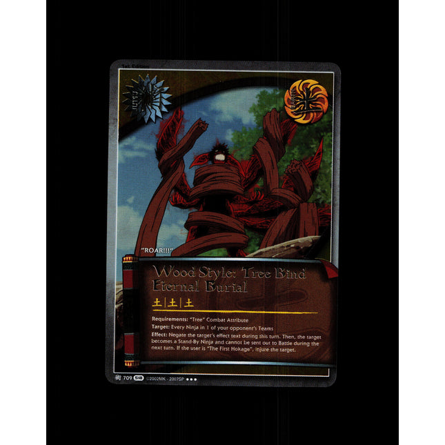 Wood Style: Tree Bind Eternal Burial - 709 - NM - 1st Edition Foil - S18 - Naruto CCG - D4-124