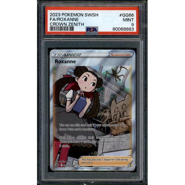Roxanne - GG66/GG70 - PSA 9 - Full Art - Crown Zenith - Pokemon - 68883