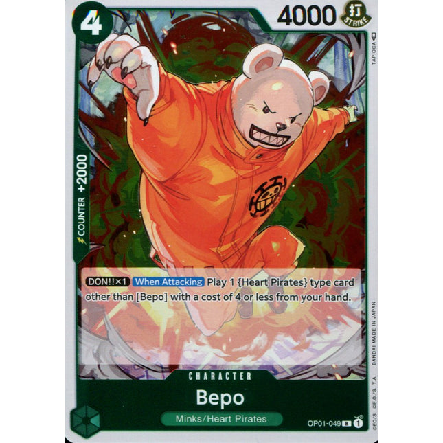 Bepo - OP01-049 - Rare - English - One Piece TCG OP-01