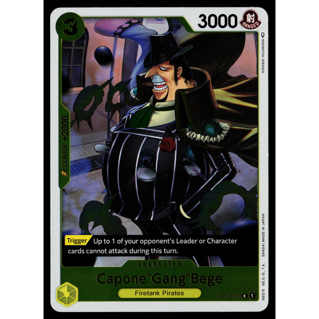 Capone "Gang" Bege - OP04-100 - NM - Rare - English OP04 - One Piece TCG