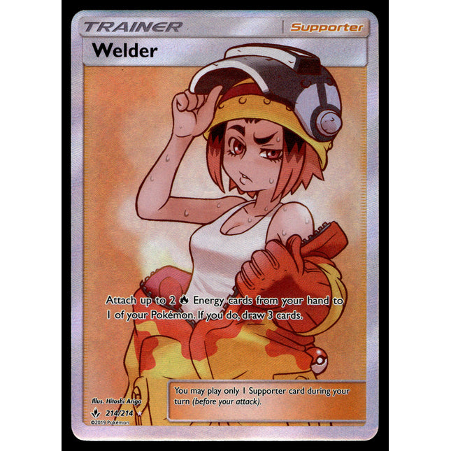 Welder - 214/214 - PSA NM - Full Art - Unbroken Bonds - Pokemon - A5-35