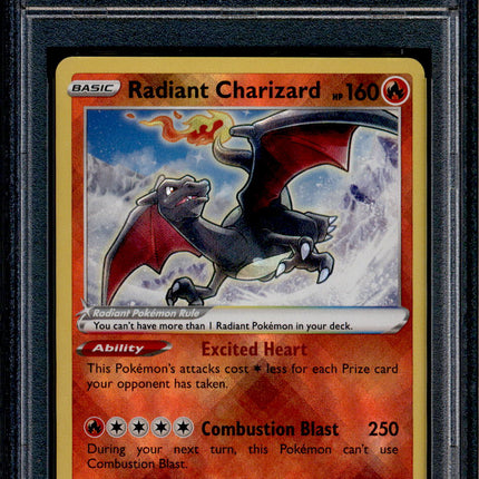 Radiant Charizard - 020/159 - PSA 9 - Holo - Crown Zenith - Pokemon - 68750
