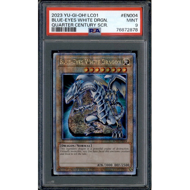 Blue-Eyes White Dragon - LC01-EN004 - PSA 9 - Secret - 25th Anniversary - Pokemon - 72878