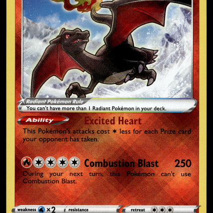 Radiant Charizard - 020/159 - NM - Ultra Rare - Crown Zenith - Pokemon - A7-63