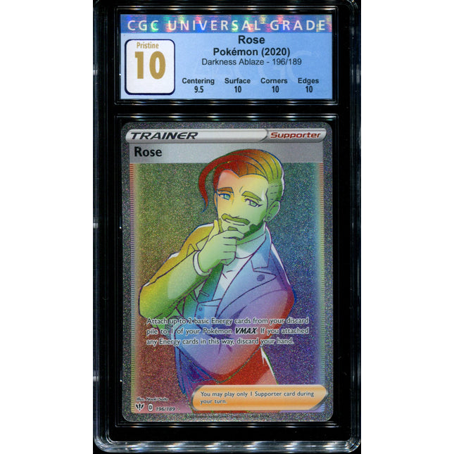 Rose - 196/189 - CGC 10 Pristine - Darkness Ablaze - 68079