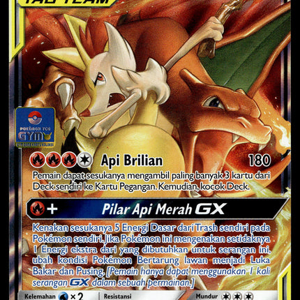 Charizard & Braixen GX - 134/SM-P - PSA NM - Indonesian - Promo - Pokemon - A1-85