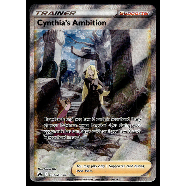 Cynthia's Ambition - GG60/GG70 - NM - Full Art - Crown Zenith - Pokemon - C3-72