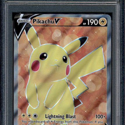 Pikachu V - 157/172 - PSA 8 - Full Art - Brilliant Stars - Pokemon - 73389