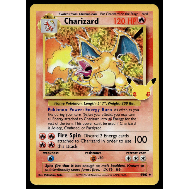 Charizard - 4/102 - NM - Holo - Celebrations - Pokemon - A6-44