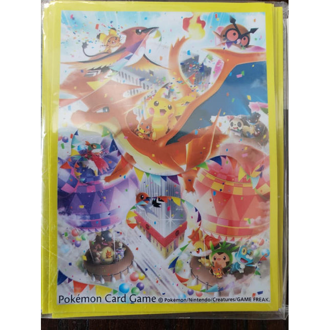 Mega Charizard Y and Pikachu Celebration - Japanese - Set of 60 Sleeves