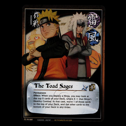 The Toad Sages - PR-080 - NM - Unlimited Foil - Promo - Naruto CCG - D3-149