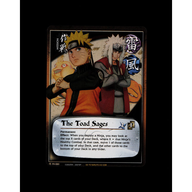 The Toad Sages - PR-080 - NM - Unlimited Foil - Promo - Naruto CCG - D3-149