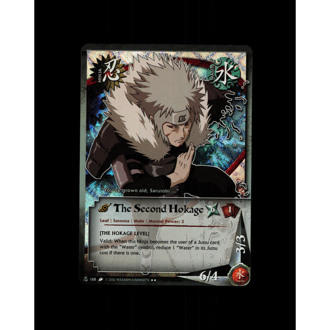 The Second Hokage - 168 - NM - 1st Edition - Diamond Foil - Naruto CCG - D4-259