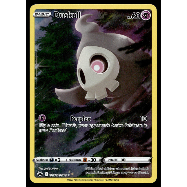 Duskull - GG28/GG70 - NM - Art Rare - Crown Zenith - Pokemon - A8-74