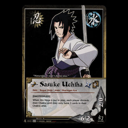 Sasuke Uchiha - 1313 - NM - Foil - S23 - Naruto CCG - E1-168
