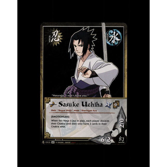 Sasuke Uchiha - 1313 - NM - Foil - S23 - Naruto CCG - E1-168