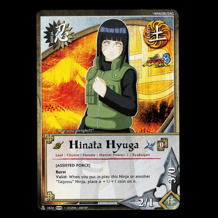 Hinata Hyuga - 1624 - NM - Non-Foil - S28 - Naruto CCG - E1-137